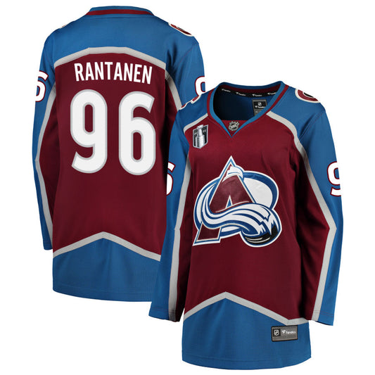 Mikko Rantanen Colorado Avalanche Fanatics Branded Women's Home 2022 Stanley Cup Final Breakaway Jersey - Burgundy