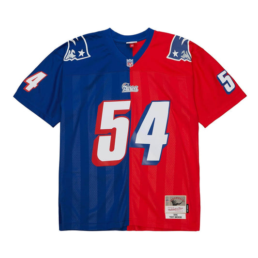 Split Legacy Tedy Bruschi New England Patriots 1996 Jersey