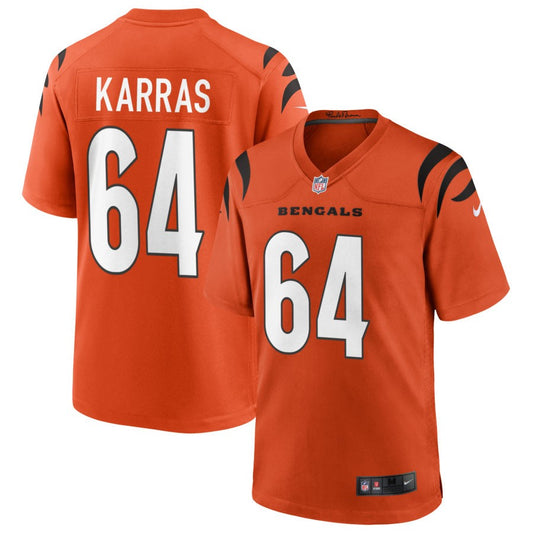 Ted Karras Cincinnati Bengals Nike Alternate Game Jersey - Orange