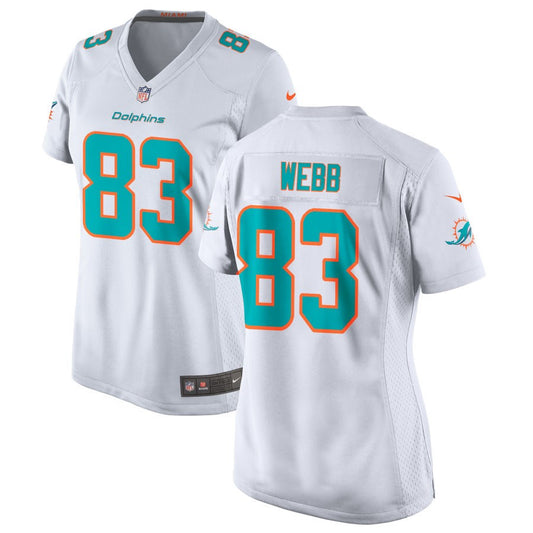 Raleigh Webb Miami Dolphins Nike Women's Jersey - White