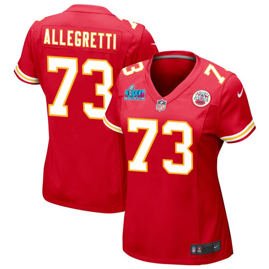 Nick Allegretti Kansas City Chiefs Nike Women's Super Bowl LVII Game Jersey - Red