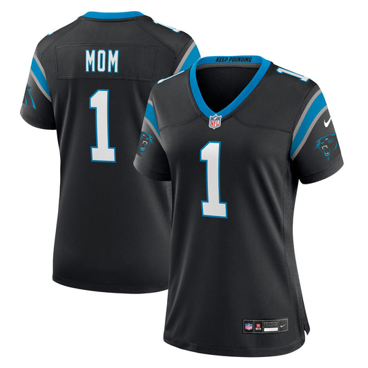 Number 1 Mom Carolina Panthers Nike Women's Game Jersey - Black