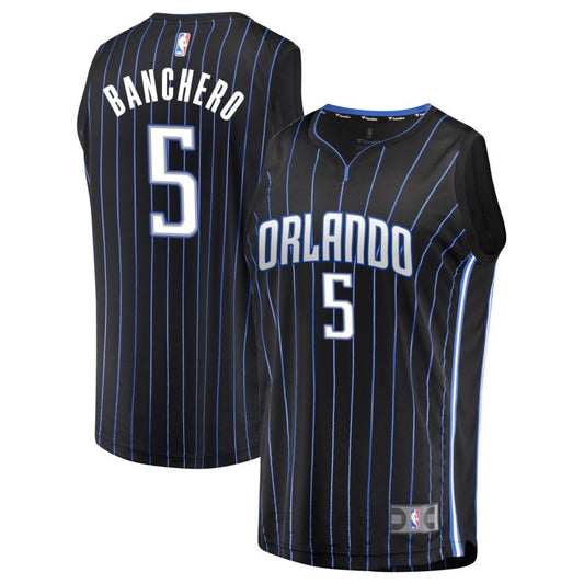 Paolo Banchero Orlando Magic Fanatics Branded Fast Break Jersey - Black - Icon Edition