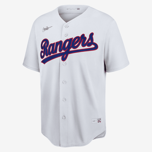 MLB Texas Rangers Men's Cooperstown Baseball Jersey - White