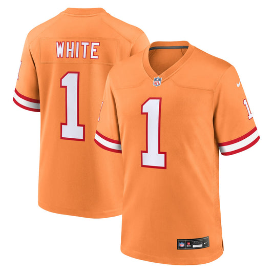 Rachaad White Tampa Bay Buccaneers Nike Throwback Game Jersey - Orange