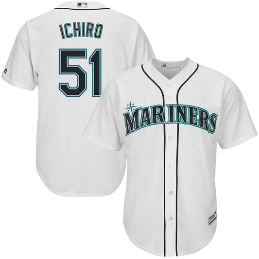 Youth Seattle Mariners Ichiro Suzuki Replica Home Jersey - White