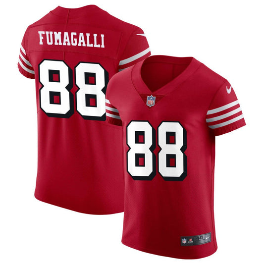 Troy Fumagalli San Francisco 49ers Nike Alternate Vapor Elite Jersey - Scarlet