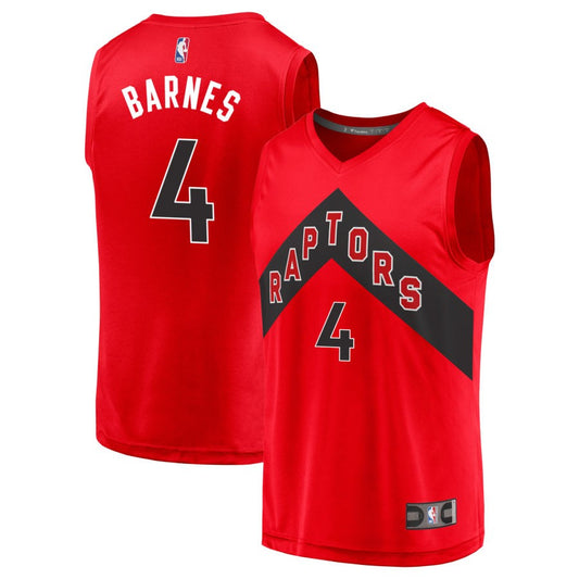 Scottie Barnes Toronto Raptors Fanatics Branded Youth 2020 Fast Break Replica Jersey - Icon Edition - Red