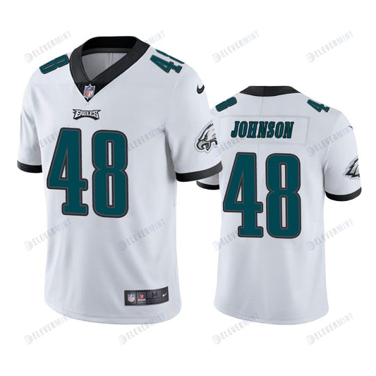 Patrick Johnson 48 Philadelphia Eagles White Vapor Limited Jersey