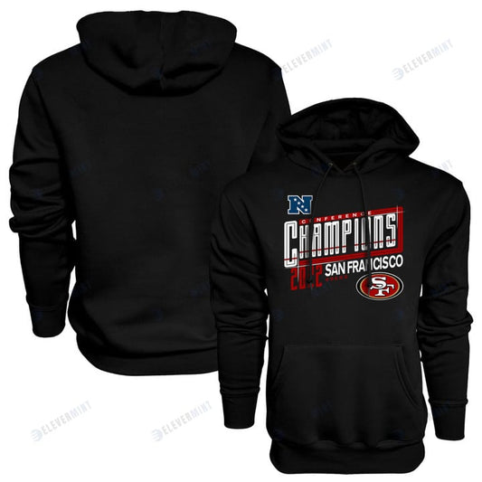 San Francisco 49ers 2022 NFC Conference Champions Kick Hoodie - Black