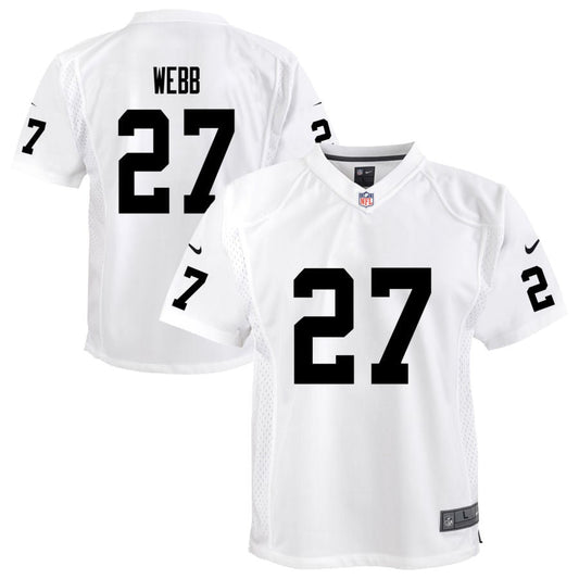 Sam Webb Las Vegas Raiders Nike Youth Team Game Jersey - White