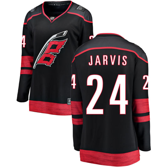 Seth Jarvis Carolina Hurricanes Fanatics Branded Women's Alternate Breakaway Jersey - Black