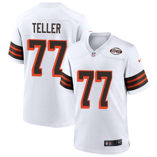 Wyatt Teller Cleveland Browns Nike 1946 Collection Alternate Jersey - White