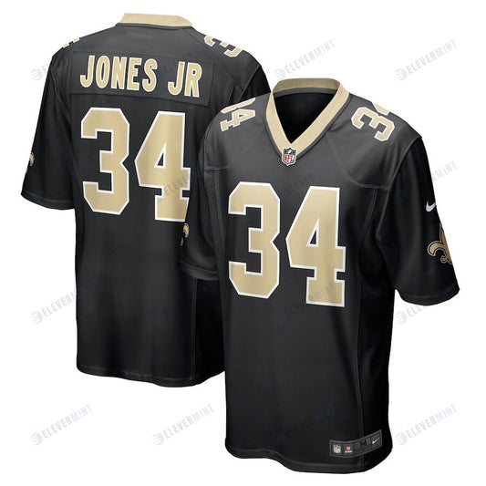 Tony Jones Jr. 34 New Orleans Saints Men Game Jersey - Black