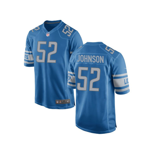 Raymond Johnson Detroit Lions Nike Youth Team Color Game Jersey - Blue