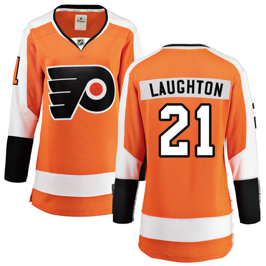 Scott Laughton Philadelphia Flyers Fanatics Branded Women's Home Breakaway Jersey - Orange