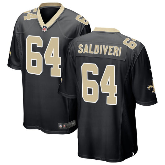 Nick Saldiveri New Orleans Saints Nike Game Jersey - Black