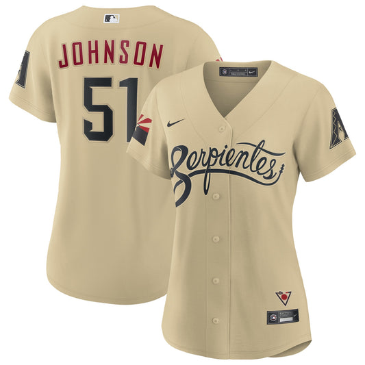 Randy Johnson Arizona Diamondbacks Nike Women's City Connect Replica Player Jersey - Sand