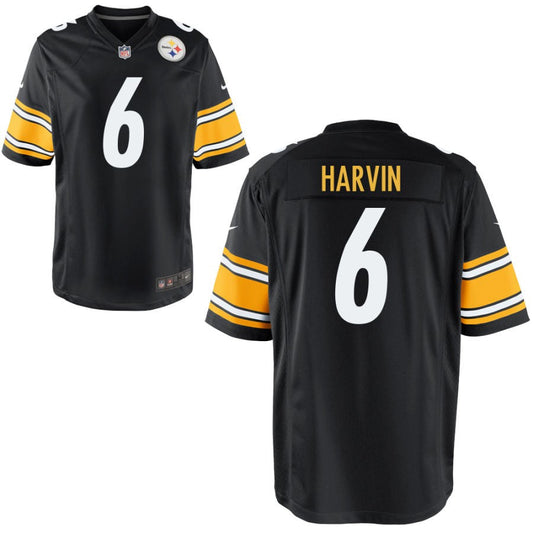 Pressley Harvin Pittsburgh Steelers Nike Youth Game Jersey - Black