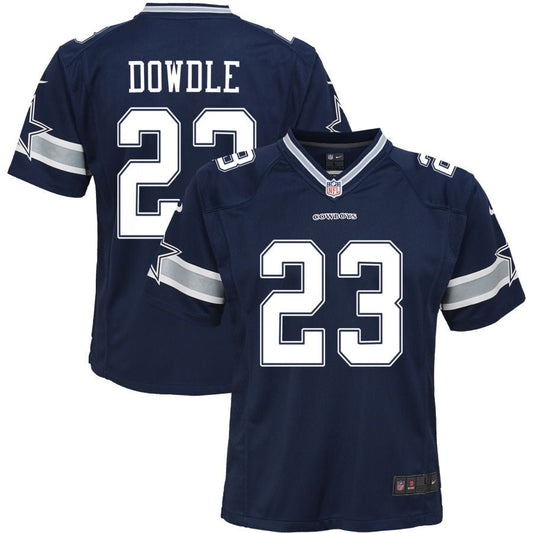 Rico Dowdle Dallas Cowboys Nike Youth Game Jersey - Navy