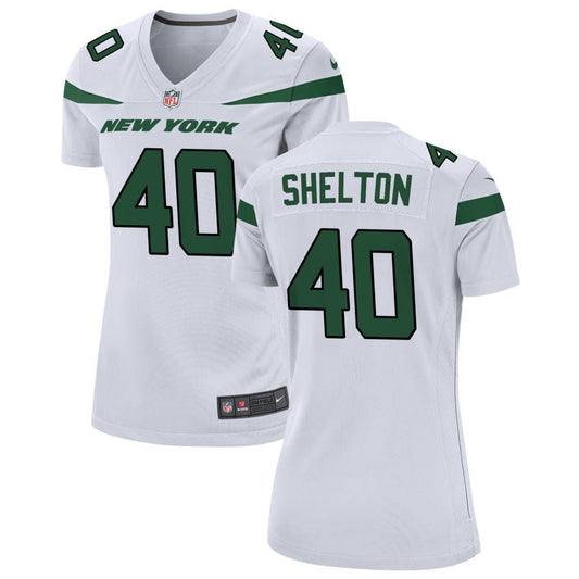 Nehemiah Shelton New York Jets Nike Women's Game Jersey - White