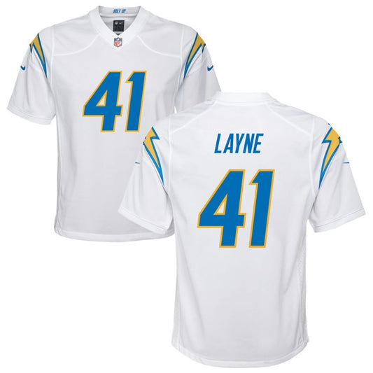 Raheem Layne Los Angeles Chargers Nike Youth Game Jersey - White