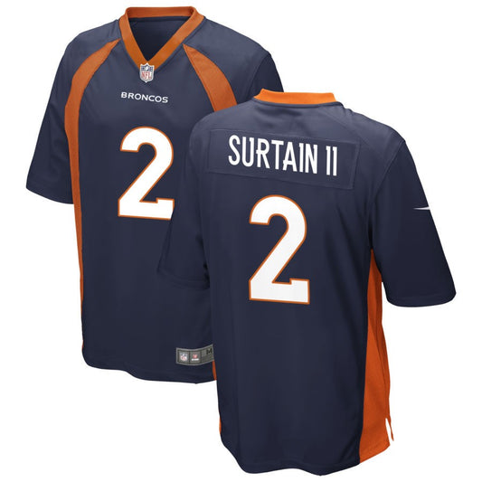 Pat Surtain II Denver Broncos Nike Youth Game Jersey - Navy