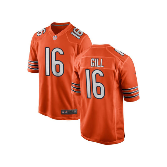 Trenton Gill Chicago Bears Nike Youth Alternate Game Jersey - Orange