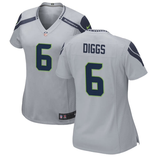 Quandre Diggs Seattle Seahawks Nike Women's Alternate Game Jersey - Gray