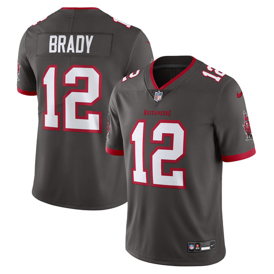 Tom Brady Tampa Bay Buccaneers Nike Alternate Vapor Untouchable Limited Jersey - Pewter