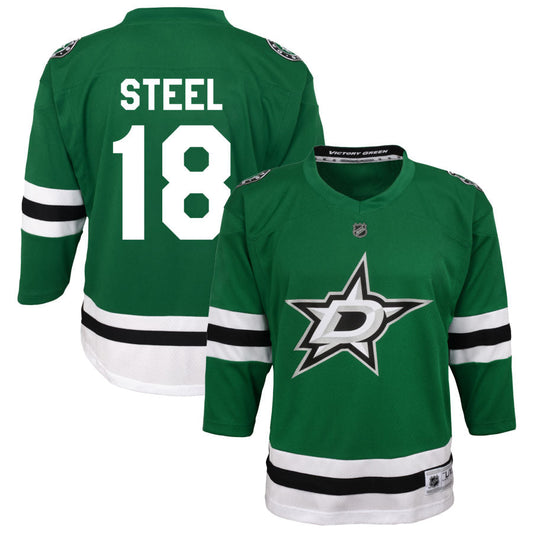 Sam Steel Dallas Stars Youth Home Replica Jersey - Green