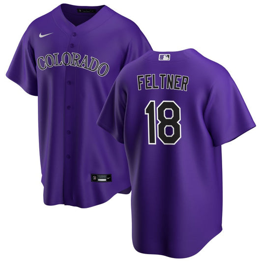 Ryan Feltner Colorado Rockies Nike Alternate Replica Jersey - Purple