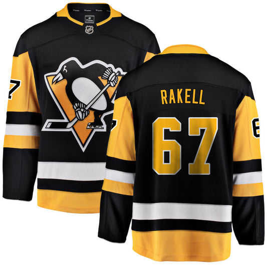 Rickard Rakell Pittsburgh Penguins Fanatics Branded Home Breakaway Jersey - Black