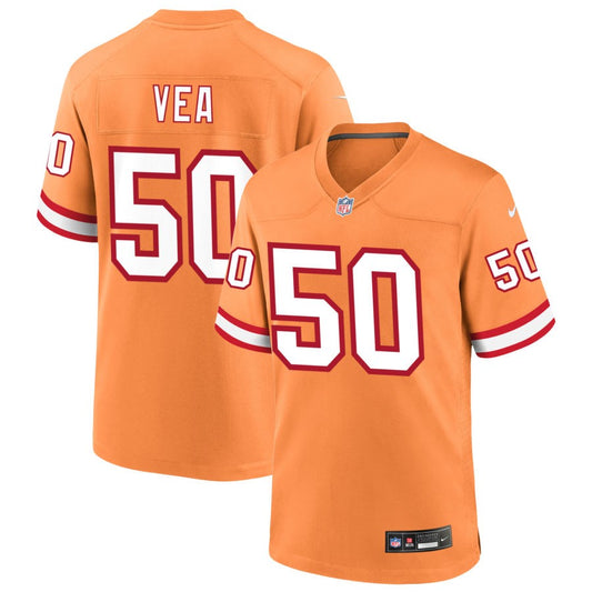 Vita Vea Tampa Bay Buccaneers Nike Throwback Game Jersey - Orange