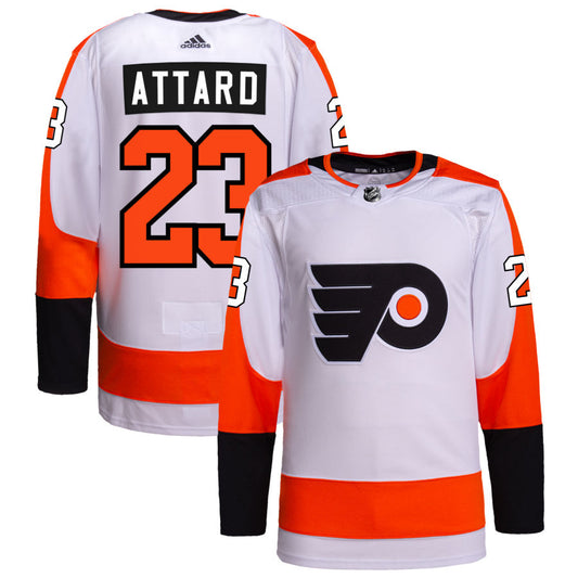 Ronnie Attard Philadelphia Flyers adidas Away Authentic Pro Jersey - White