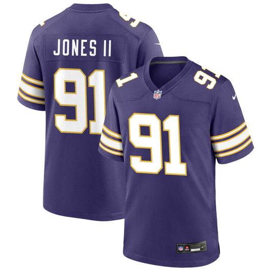 Pat Jones II Minnesota Vikings Nike Classic Game Jersey - Purple