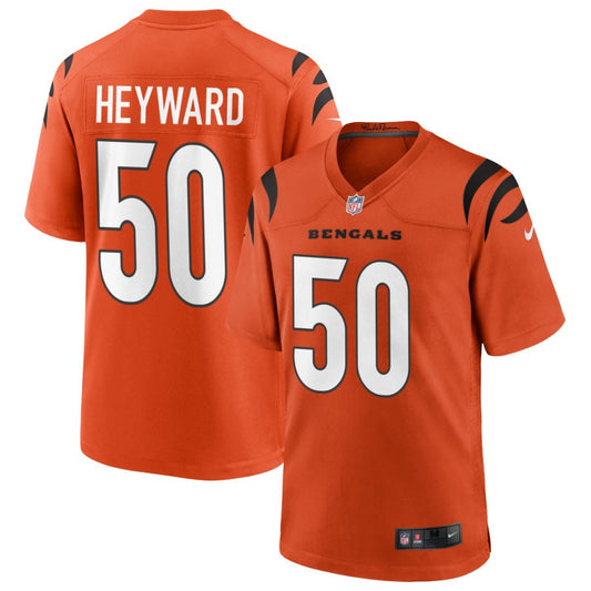 Shaka Heyward Cincinnati Bengals Nike Youth Alternate Game Jersey - Orange