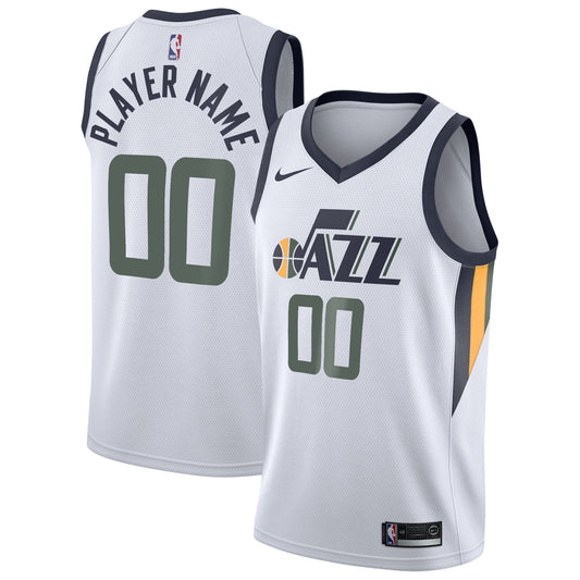 Utah Jazz Nike 2020/21 Swingman Custom Jersey - Association Edition - White