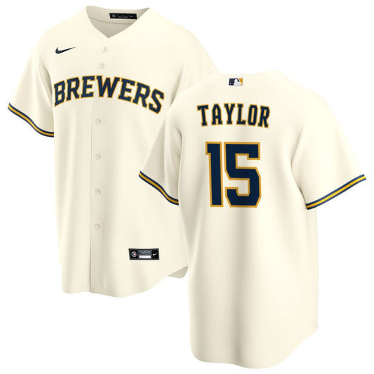 Tyrone Taylor Milwaukee Brewers Nike Youth Home Replica Jersey - Cream