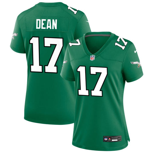 Nakobe Dean Philadelphia Eagles Nike Women's Alternate Game Jersey - Kelly Green