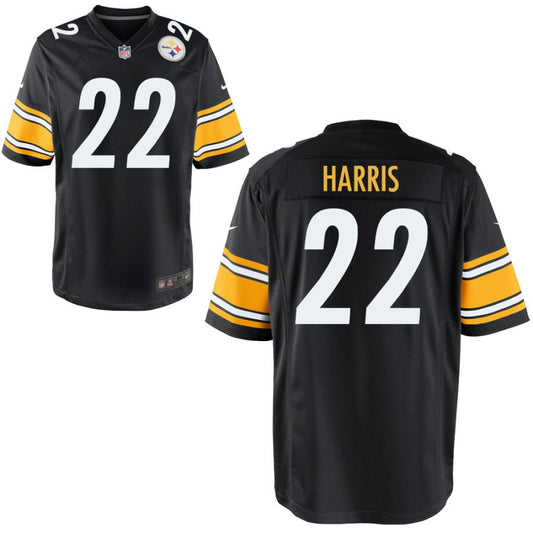 Najee Harris Pittsburgh Steelers Nike Youth Game Jersey - Black