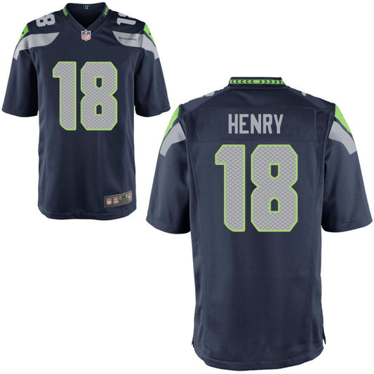 Ra'Shaun Henry Seattle Seahawks Nike Youth Game Jersey - College Navy