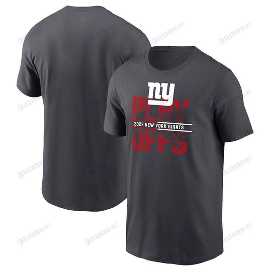 New York Giants 2022 NFL Playoffs Iconic T-Shirt - Anthracite