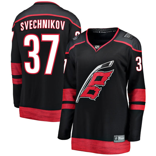 Women's Andrei Svechnikov Fanatics Hurricanes Home Premier Breakaway Jersey - Black