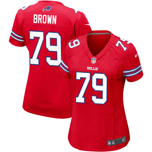 Spencer Brown Buffalo Bills Nike Women's Alternate Game Jersey - Red