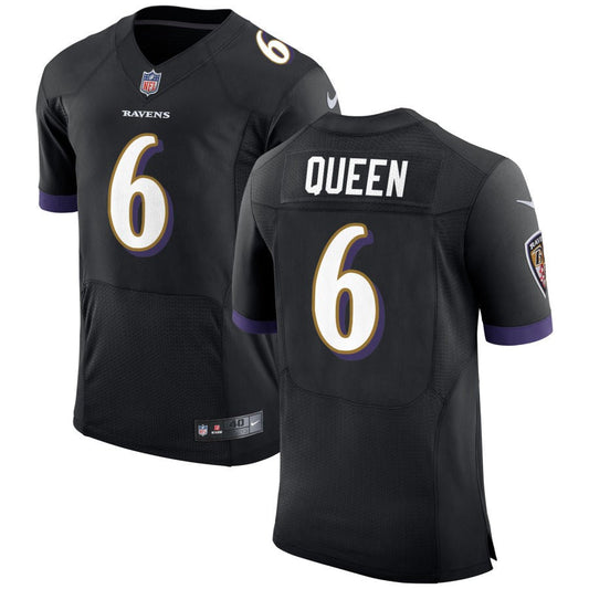 Patrick Queen Baltimore Ravens Nike Speed Machine Elite Jersey - Black