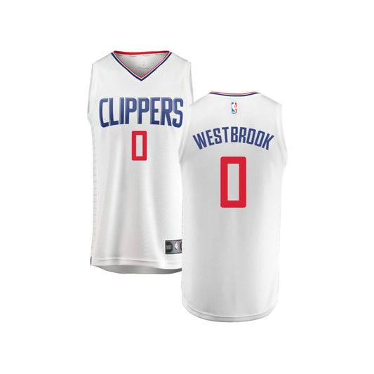 Russell Westbrook LA Clippers Fanatics Branded Youth Fast Break Replica Jersey White - Association Edition