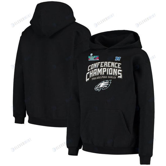 Philadelphia Eagles NFC Conference Champions Black Pullover Hoodie