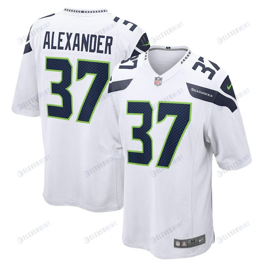 Shaun Alexander 37 Seattle Seahawks Men Retired Game Jersey - White