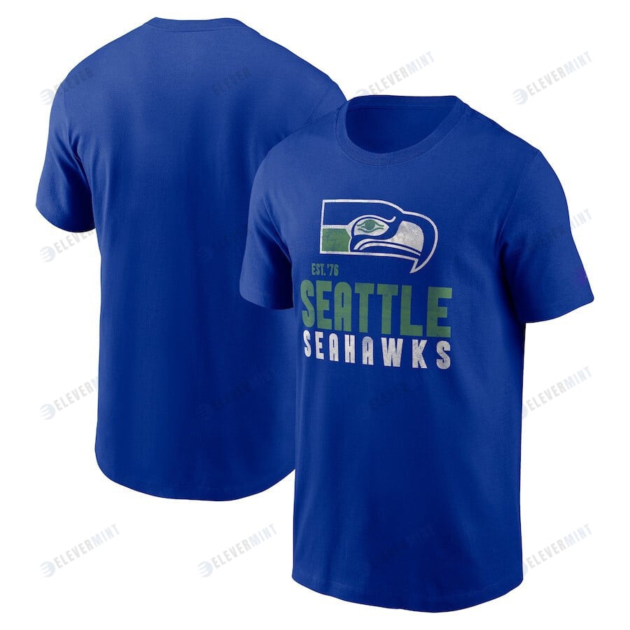 Seattle Seahawks Helmet Essential T-Shirt - Royal